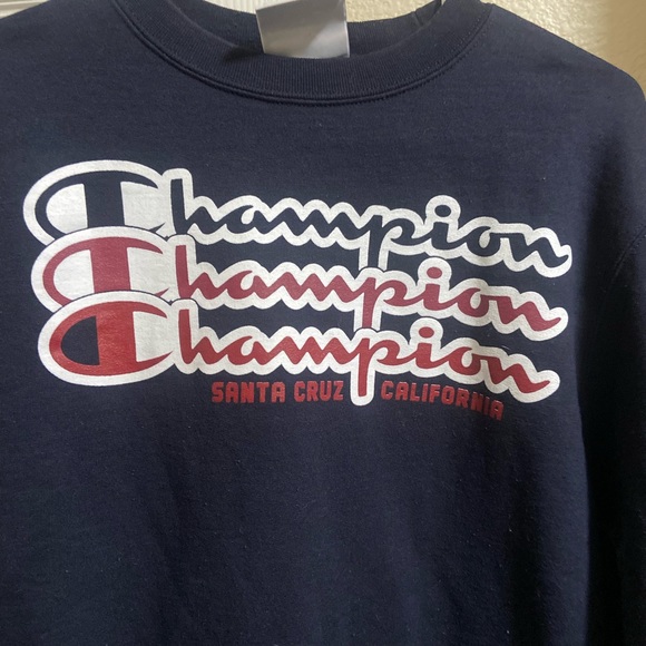 Nice Champion Santa Cruz CA Navy Blue Sweatshirt Men’s S MINTY Rare - Picture 2 of 4